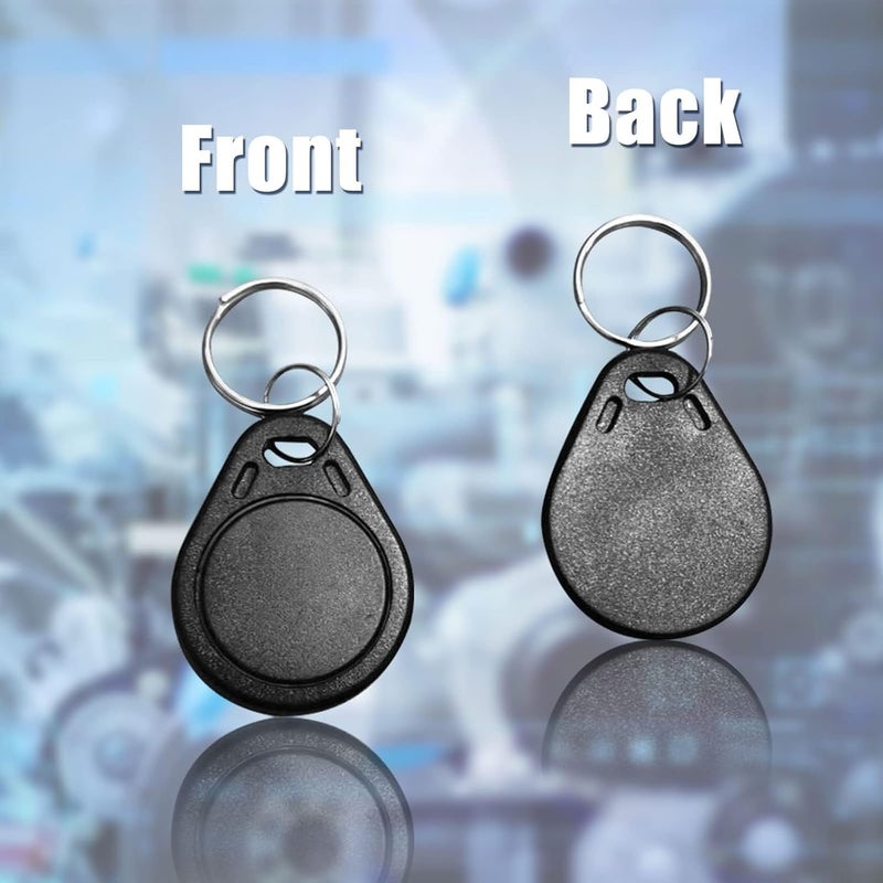 dcvbny 50PCS ID 125KHz RFID Key Tag Writable Rewritable T5577 Key Fob Tag for RFID Writer Black (Original Blank Chip) - Image 2